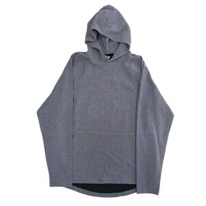 Russell Intellifresh Mens Hoodie Grey Textured Performance Pullover Medium 38-40